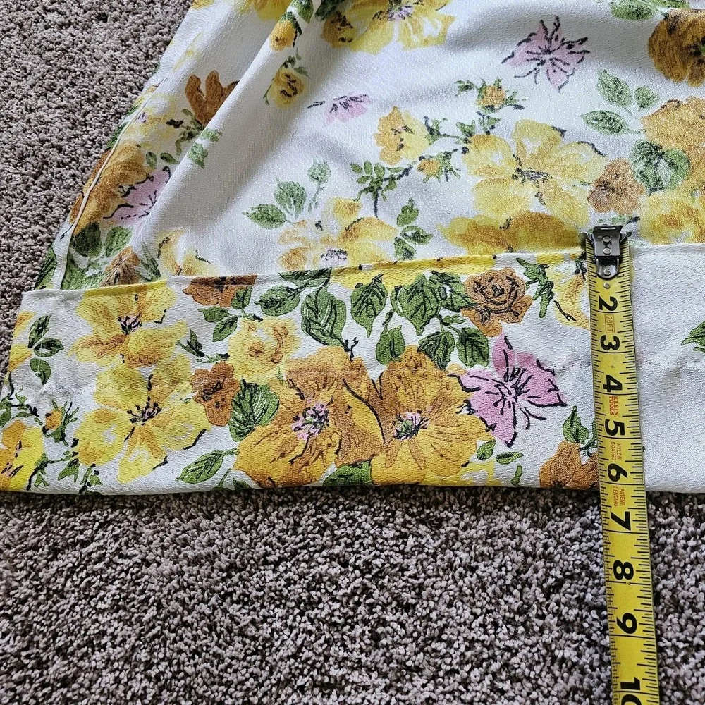 1970s 2 Drapery Panel valances Pleated Vintage Floral Grandmacore Cottagecore